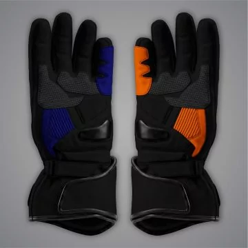 Matching Jack Miller 2024 racing gloves, palm view