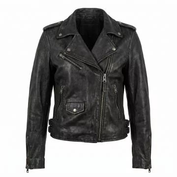 Jessica Jones Black Leather Jacket front view