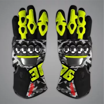 cowhide leather racing gloves motogp