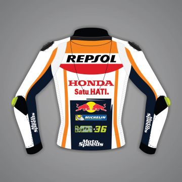 Veste en cuir MotoGP 2023 Joan Mir Honda Repsol