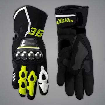 Joan Mir MotoGP 2025 race gloves, top and palm view