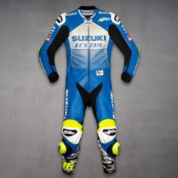 Joan Mir Suzuki Racing Leathers MotoGP 2020 front view