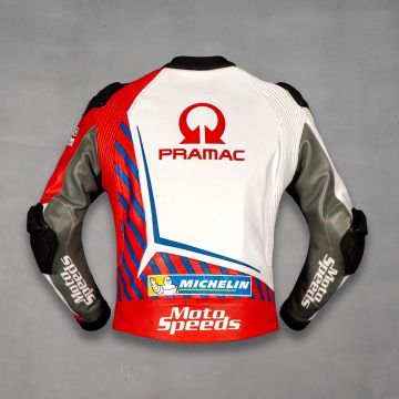 Chaqueta de cuero para moto Ducati de Johann Zarco MotoGP 2021