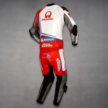 cowhide leather race suit men