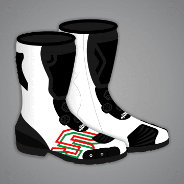 Johann Zarco Rennstiefel Motorrad MotoGP 2024