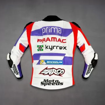 Zarco Ducati racing jacket, back view