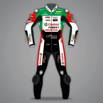 cowhide leather motorcycle race suit men