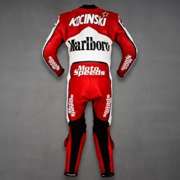 Marlboro レザー バイカースーツ John Kocinski MotoGP Racing Suit Yamaha 1990