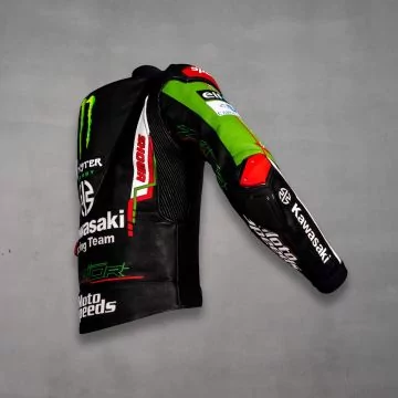 kawasaki leather motorcycle racing jacket 2023