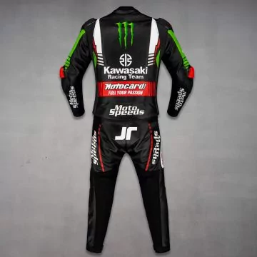 Jonathan Rea Kawasaki Two Piece Racing Suit WSBK 2022 back view