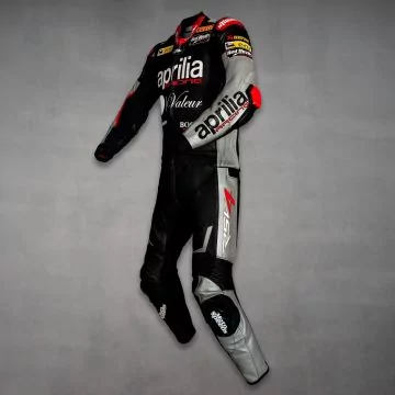 Jordi Torres Aprilia 2015 WSBK Leather Suit left view