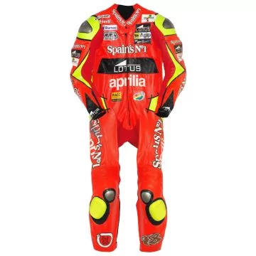 costume en cuir rouge pour homme