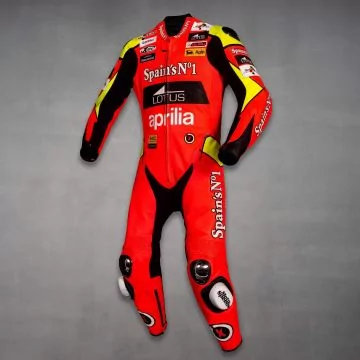 Jorge Lorenzo Aprilia GP 2007 Leather Suit left view
