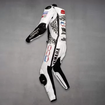 Jorge Lorenzo Special 500 Mila leathers, left rear view