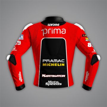 Jorge Martin Ducati Pramac Jacket British GP 2024 front view