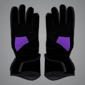 Matching Jorge Martin winter test 2024 gloves, palm view