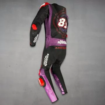 Jorge Martin leather race suit, left side view