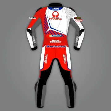 Jorge Martin Pramac Ducati replika racingdrakt, bakfra