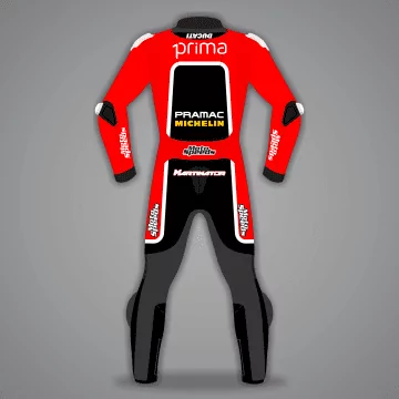 Jorge Martin Road Racing Suit Ducati British GP 2024