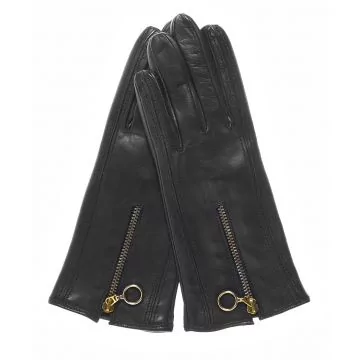 Cashmere Lined Gloves with Zippers