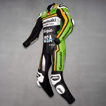 Garrett Gerloff WSBK replica race suit, left view