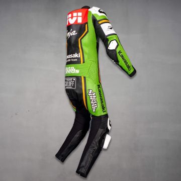 Traje de cuero de carrera Kawasaki Garrett Gerloff SBK 2025