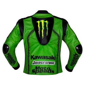 Lær Kawasaki-jakke