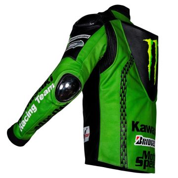 Kawasaki Racing Jakke i lær