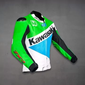 Ninja 750R cowhide motorcycle jacket, right view