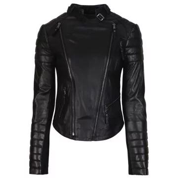 womens biker leather jacket