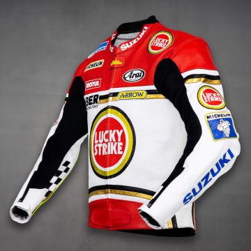 Кожаная мотоциклетная куртка Kevin Schwantz Suzuki 1993 года