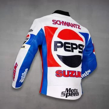 Kevin Schwantz Pepsi Suzuki GP 1988 Motorbike Jacket left back view