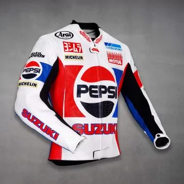 Suzuki バイカーレザージャケット スズキ バイク用レザージャケット モトレーシングバイカー - Etsy 日本