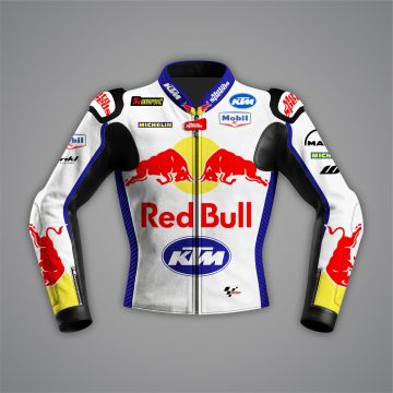 Jaqueta de Couro de Motocicleta Brad Binder KTM GP Britânico 2024