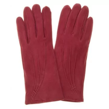 Gants en cuir pour femmes en suède avec doublure en cachemire