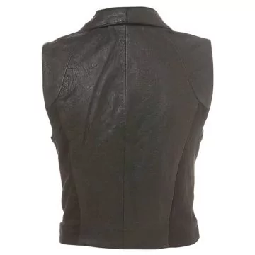 Leather Sleeveless Vest for Women