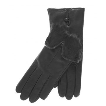 Damen Lederhandschuhe mit Pelzfutter
