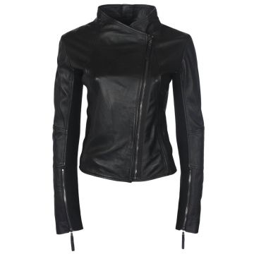Souveräner Leder-Damenjacke