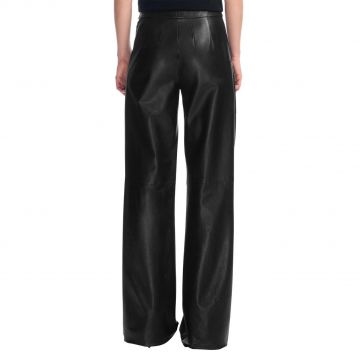 Leather Bell Bottoms Pants