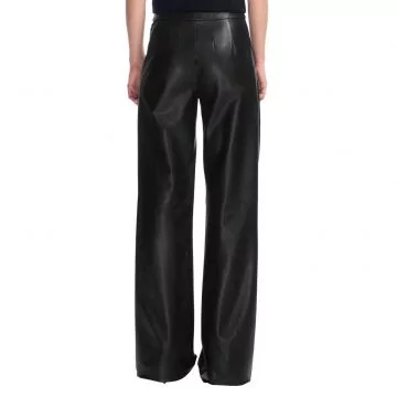 Leather Bell Bottoms Pants