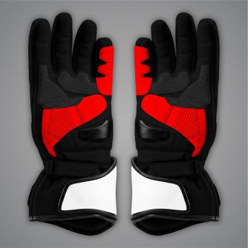Francesco Bagnaia Leather Biker Gloves British GP 2024