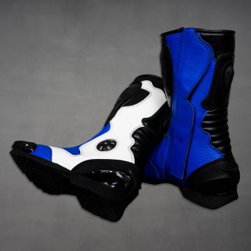 Blue Biker Boots