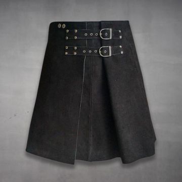 Kilt gladiateur en cuir pour homme