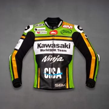 Leather Kawasaki Jacket - WSBK Racing Gear | Shop