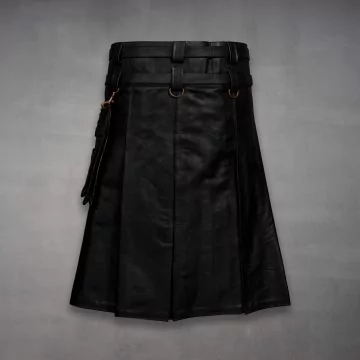 Leather Mens Gothic Kilt