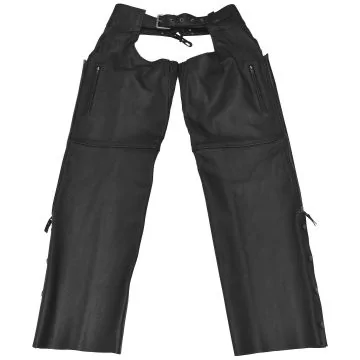 Leather Black Biker Chaps