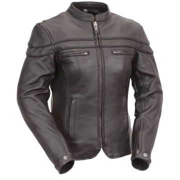 Leder Outdoorjacke Herren mit Ärmel & Taschen Entlüftungen