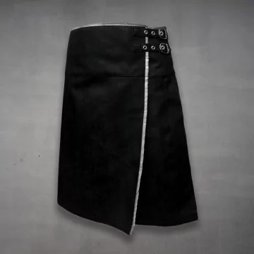 black and grey kilt