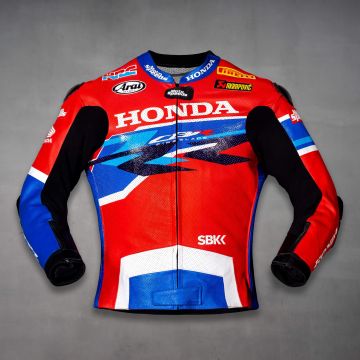 Leon Haslam CBR Honda Jacke Motorrad WSBK 2020