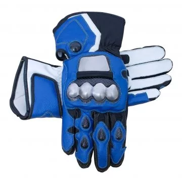 Leon Haslam Leather Riding Gloves Motorcycle
